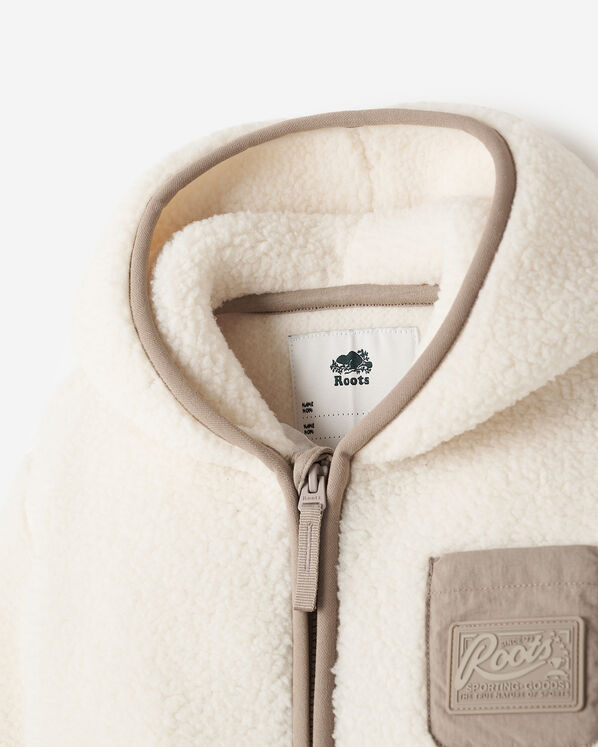 Baby Alta Shearling Fleece Romper Hoodie