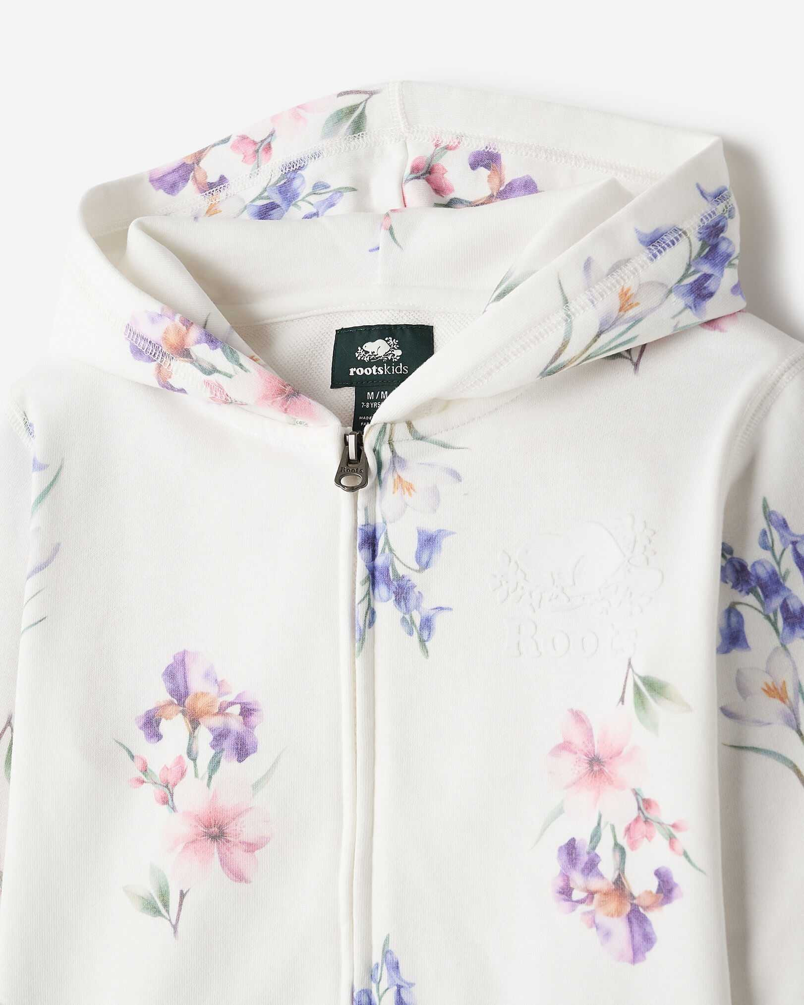 Kids Cooper Floral Full Zip Hoodie