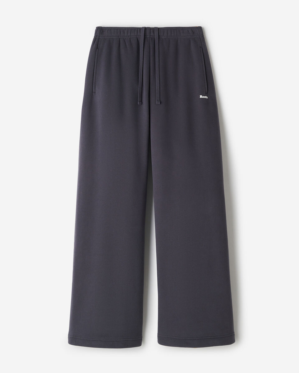 Pantalon en molleton nuage à jambe large