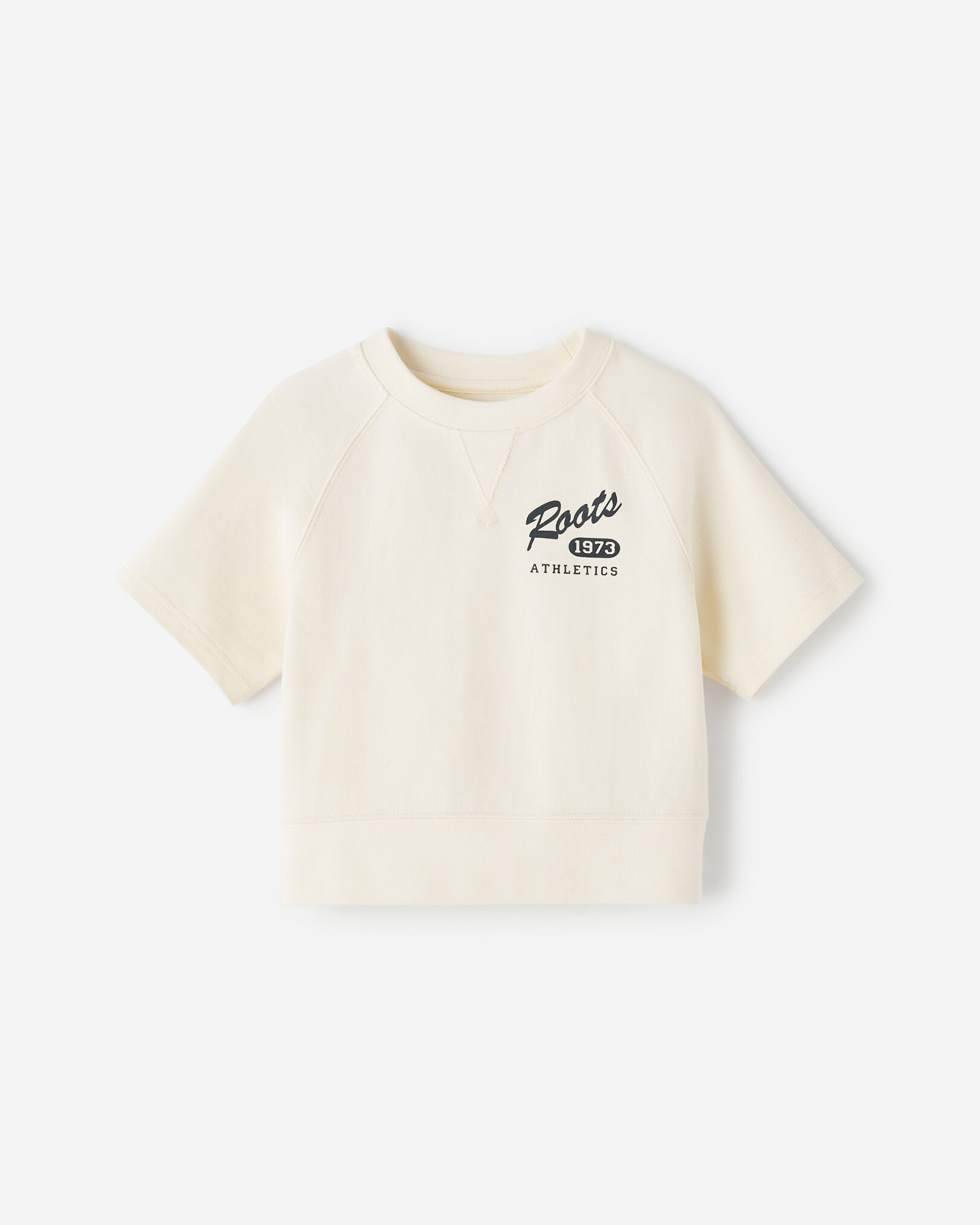 Toddler Warm Up Cut Off Crew Sweatshirt Tops Roots