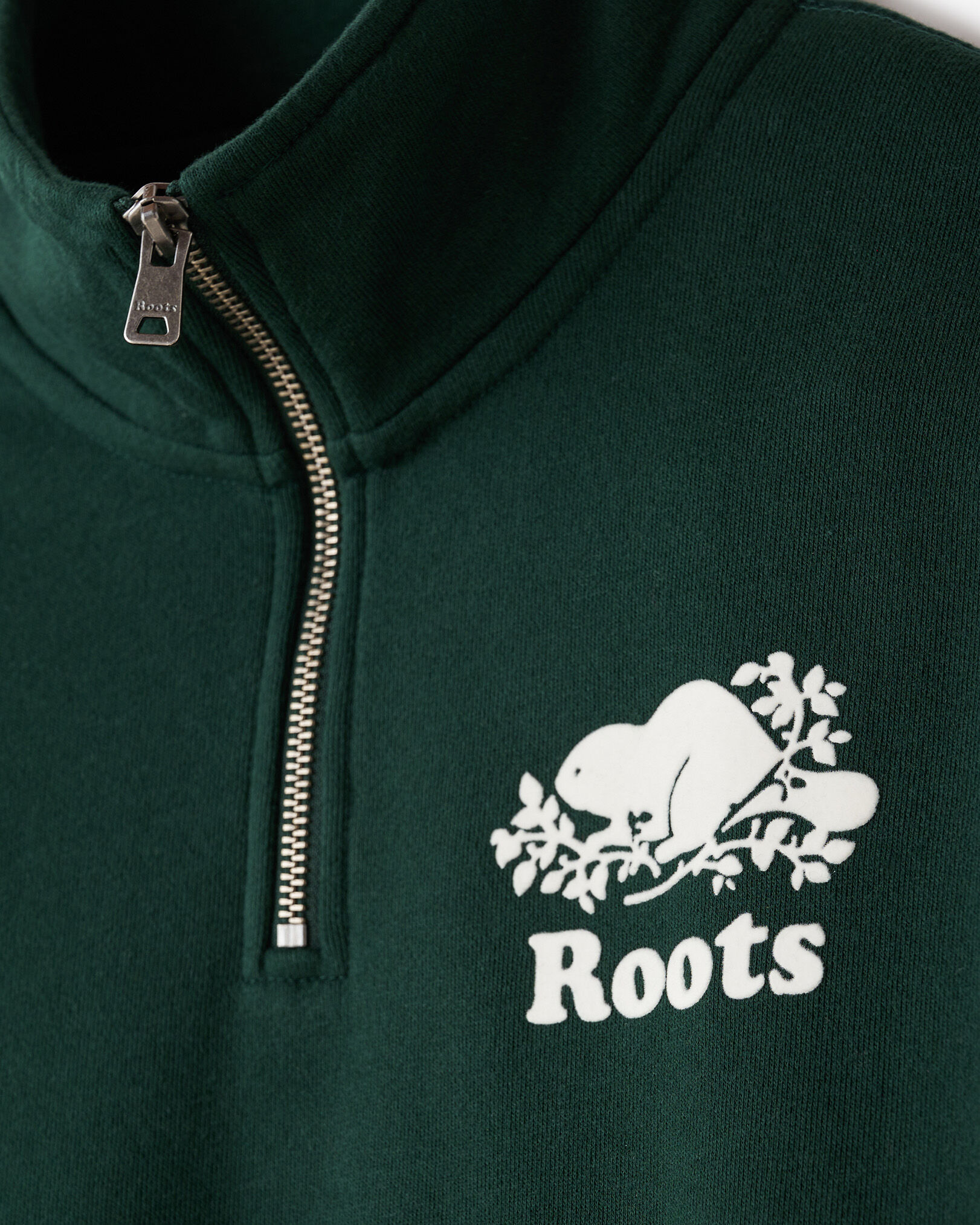 rootsです。② Organic Original Quarter Zip Stein | Roots