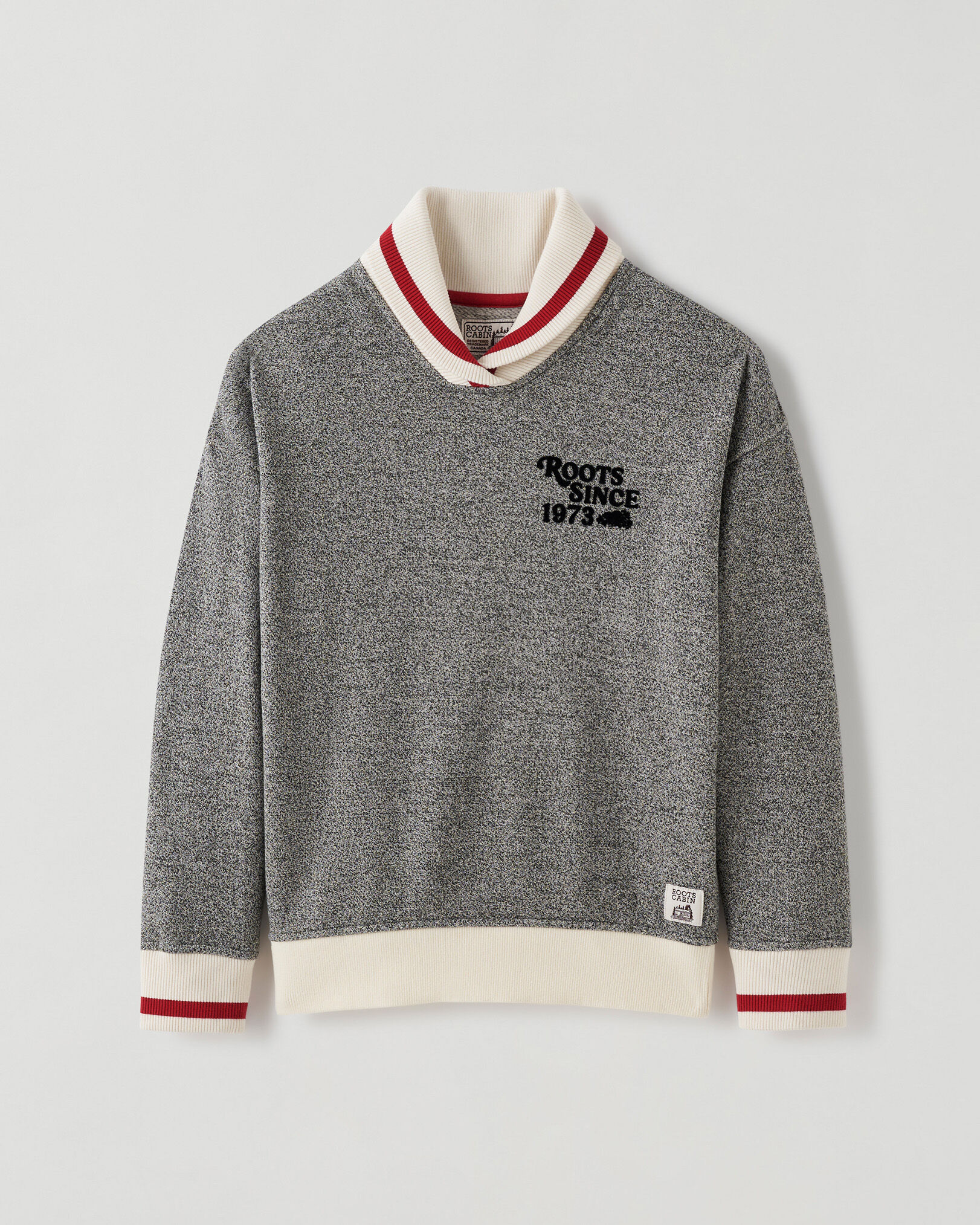 Shawl collar sweatshirt shop