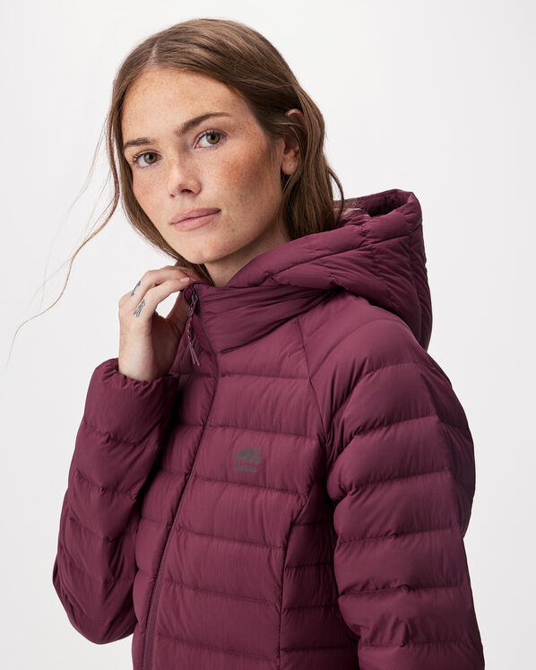 Blouson long compressible en duvet Roots