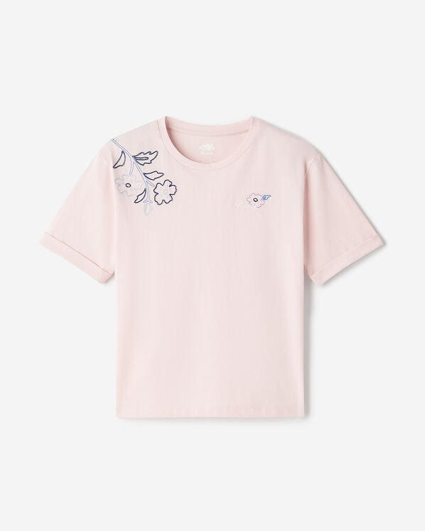 T-shirt motif floral Roots pour femme