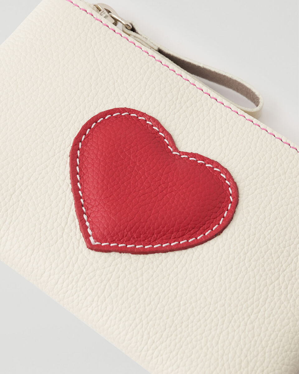Heart Medium Zip Pouch Cervino