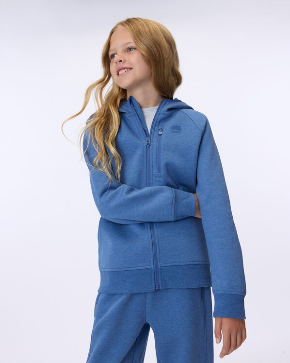 Chandail &agrave; capuchon et glissi&egrave;re en tissu interlock Recover pour enfants