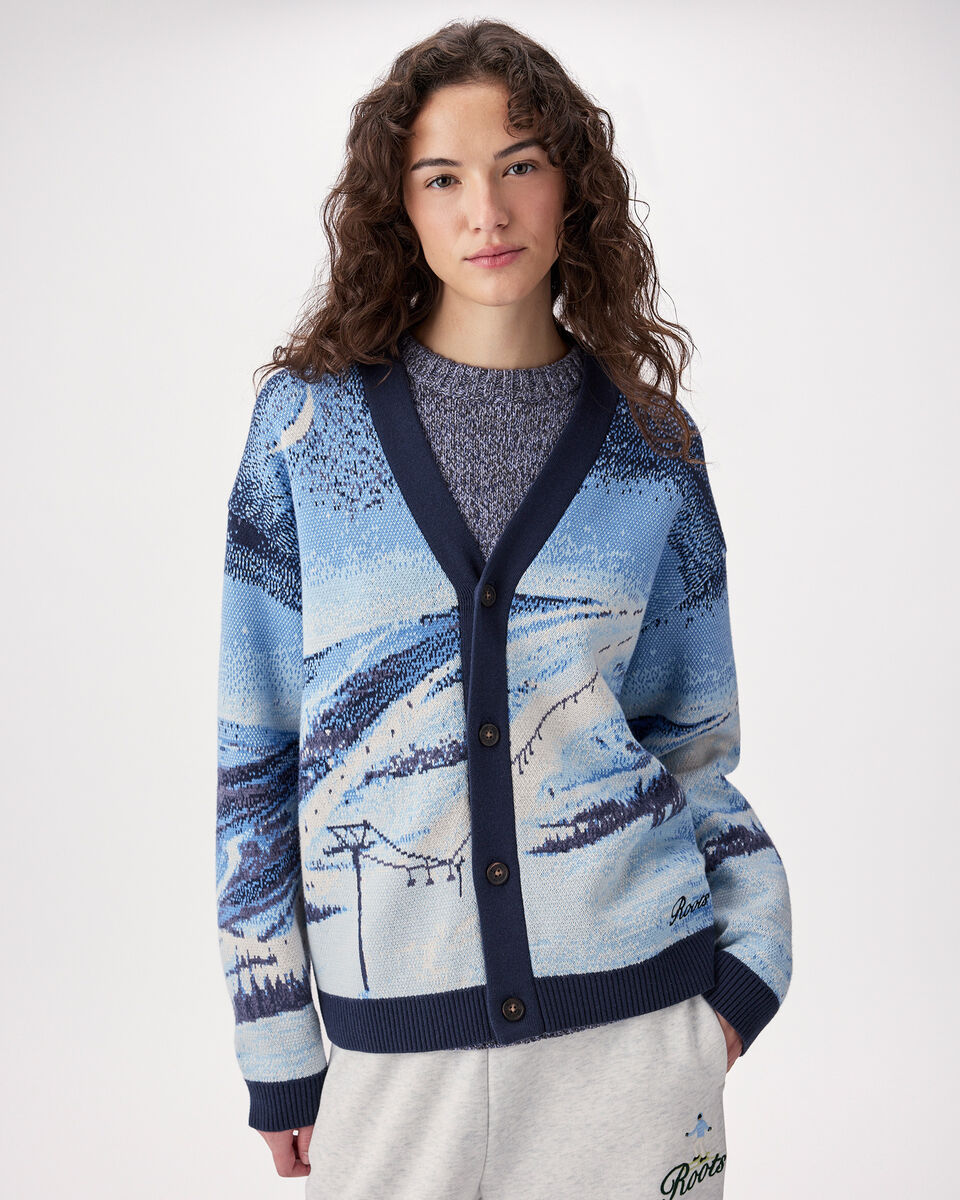 Landscape Intarsia Cardigan