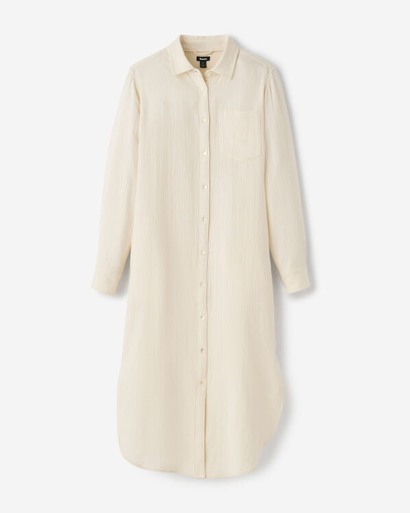 Isla Cotton Gauze Shirt Dress