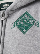Chandail à capuchon et glissière décontracté Beaver Canoe pour bébé