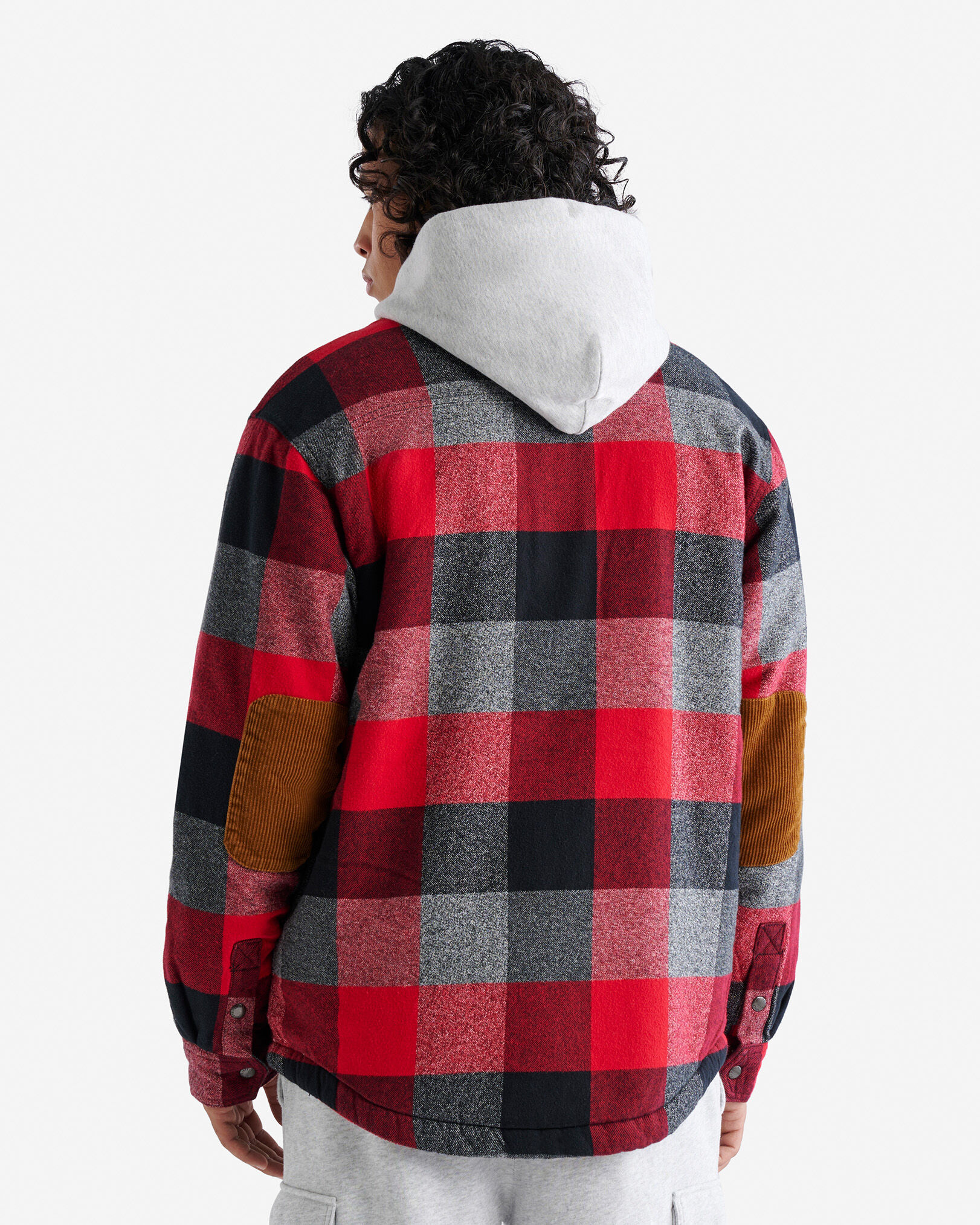 Blouson à carreaux Park avec doublure en sherpa