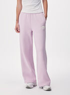 Pantalon molletonn&eacute; en coton biologique &agrave; jambe large Cooper 