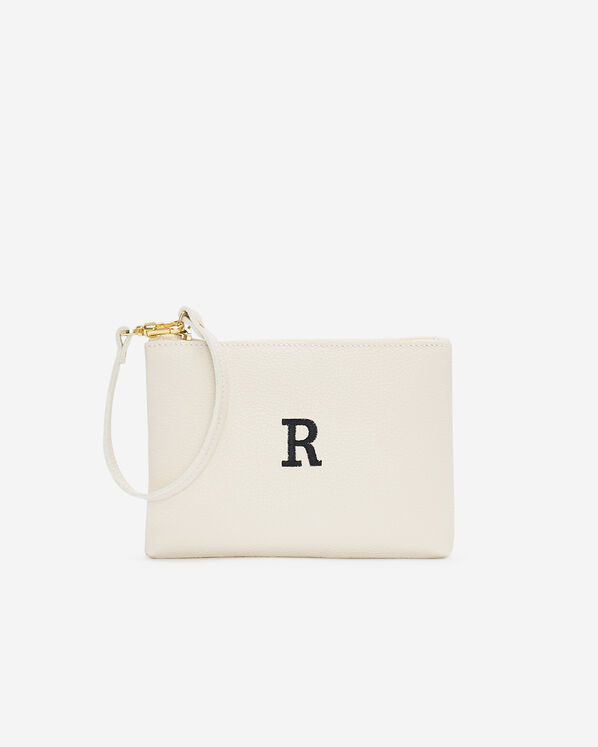 Monogram Wristlet Ivory