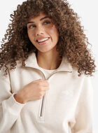 Organic Cooper Relaxed Quarter Zip Stein