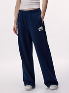 Pantalon &agrave; jambe large en molleton de coton bio Cooper