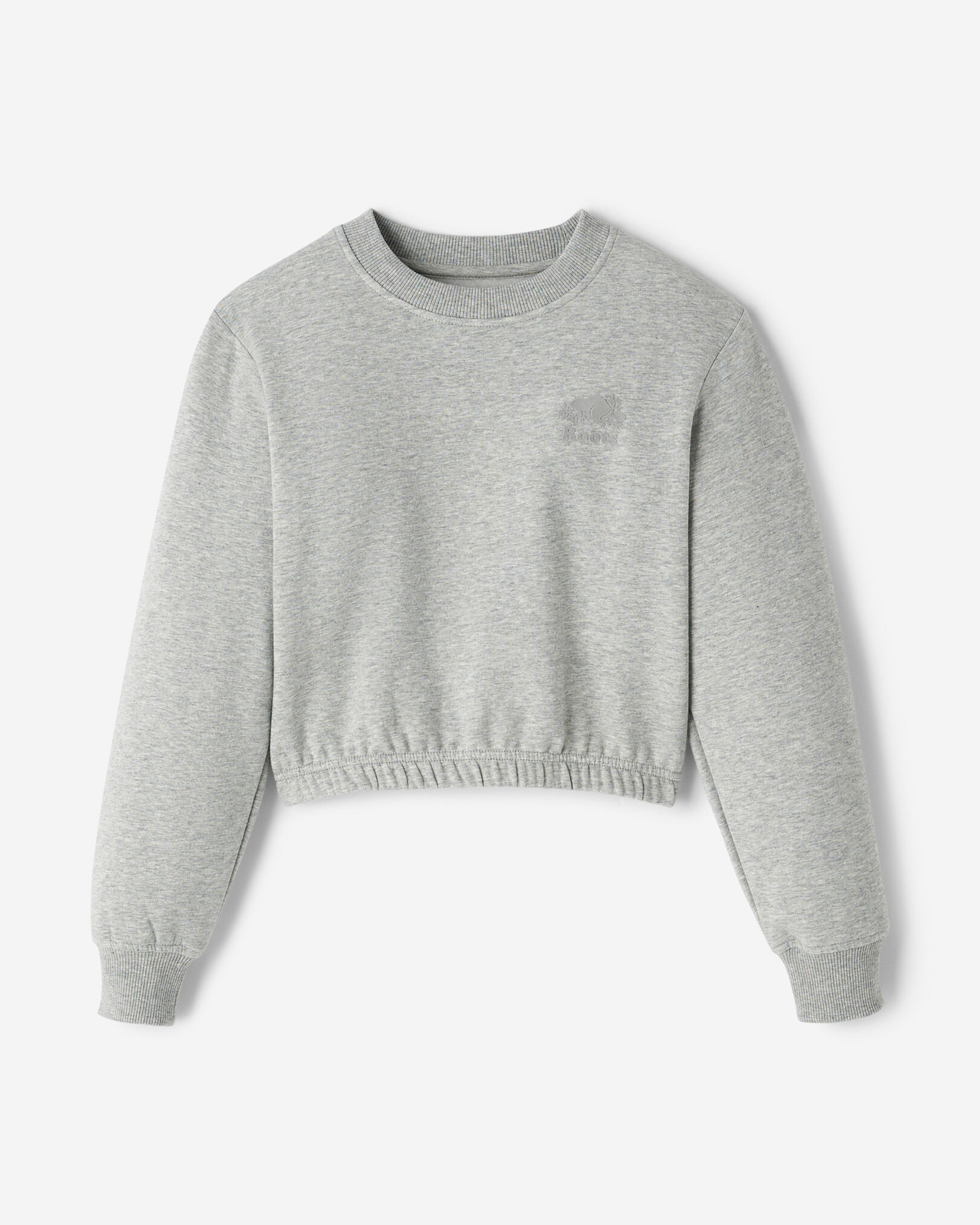 Chandail à col rond douillet cintré pour filles