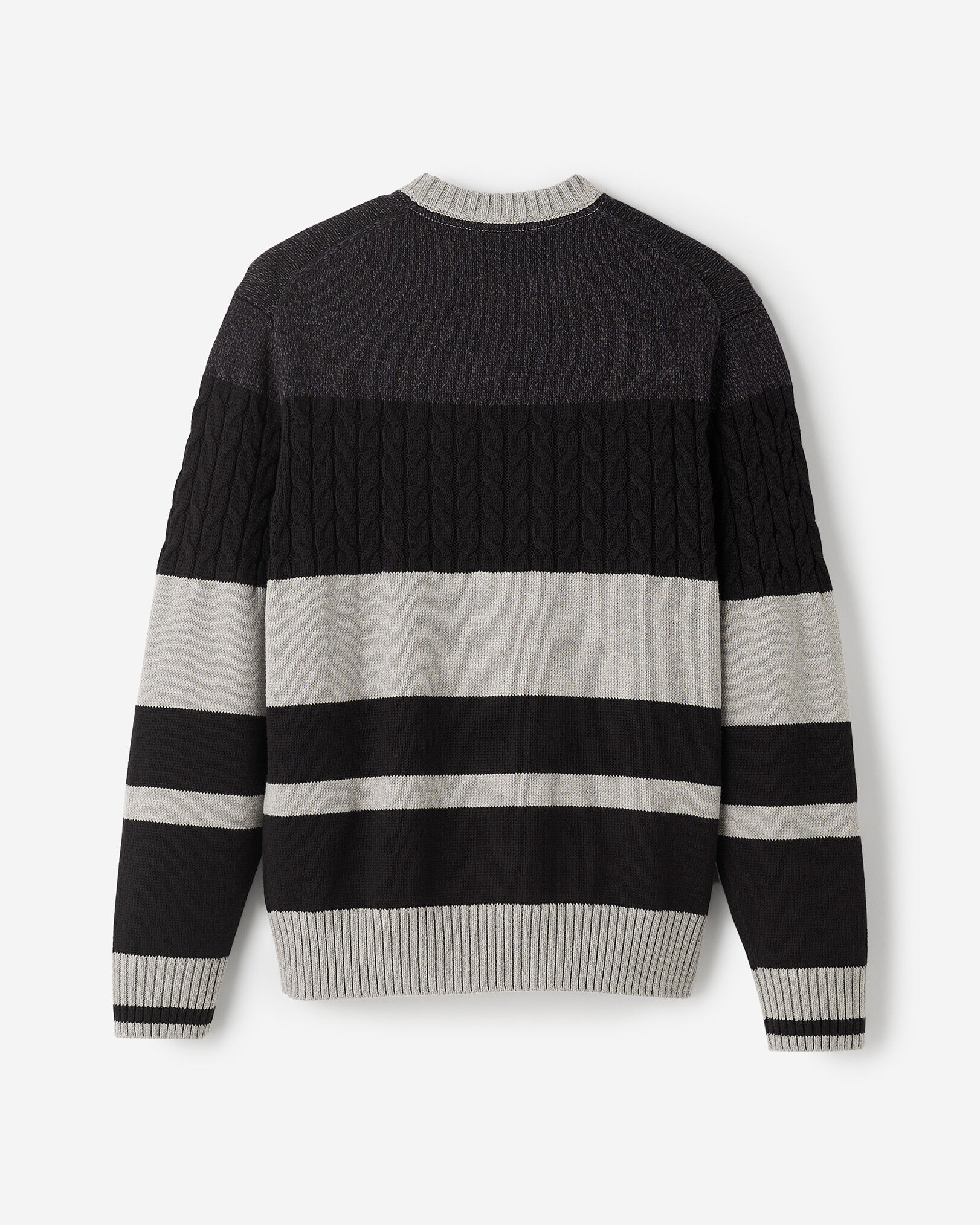 Cabin Relaxed Striped Crew Sweater