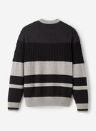 Cabin Relaxed Striped Crew Sweater