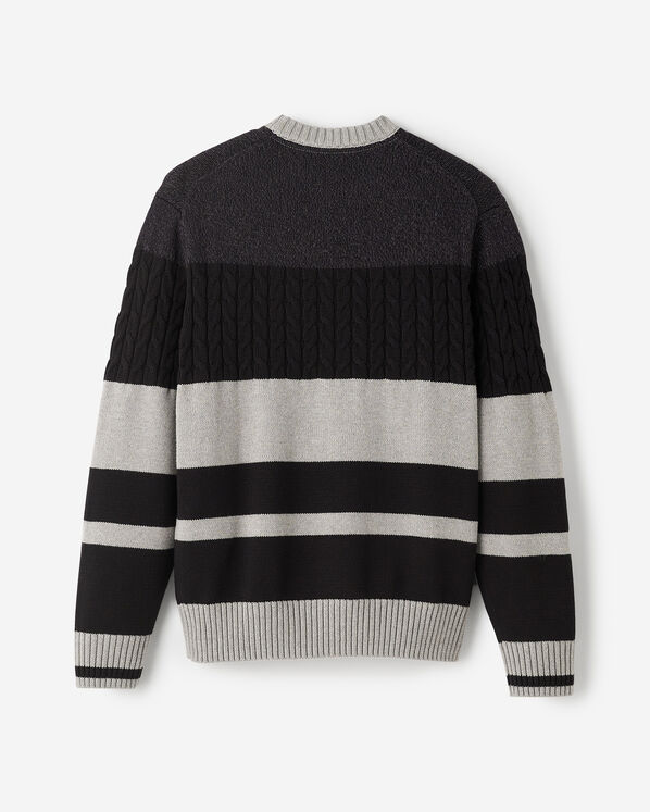 Cabin Relaxed Striped Crew Sweater Cabin Relaxed Striped Crew Sweater