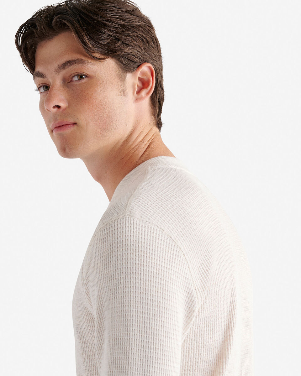 Waffle Long Sleeve Henley