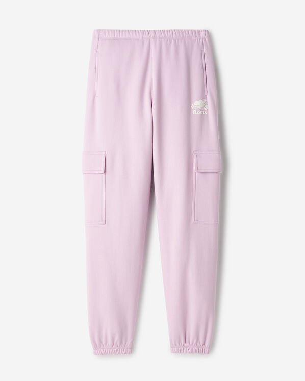 Pantalon cargo molletonn&eacute; en coton biologique Cooper