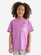 T-shirt décontracté à poche pour enfants
