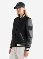 Blouson universitaire rétro pour femme