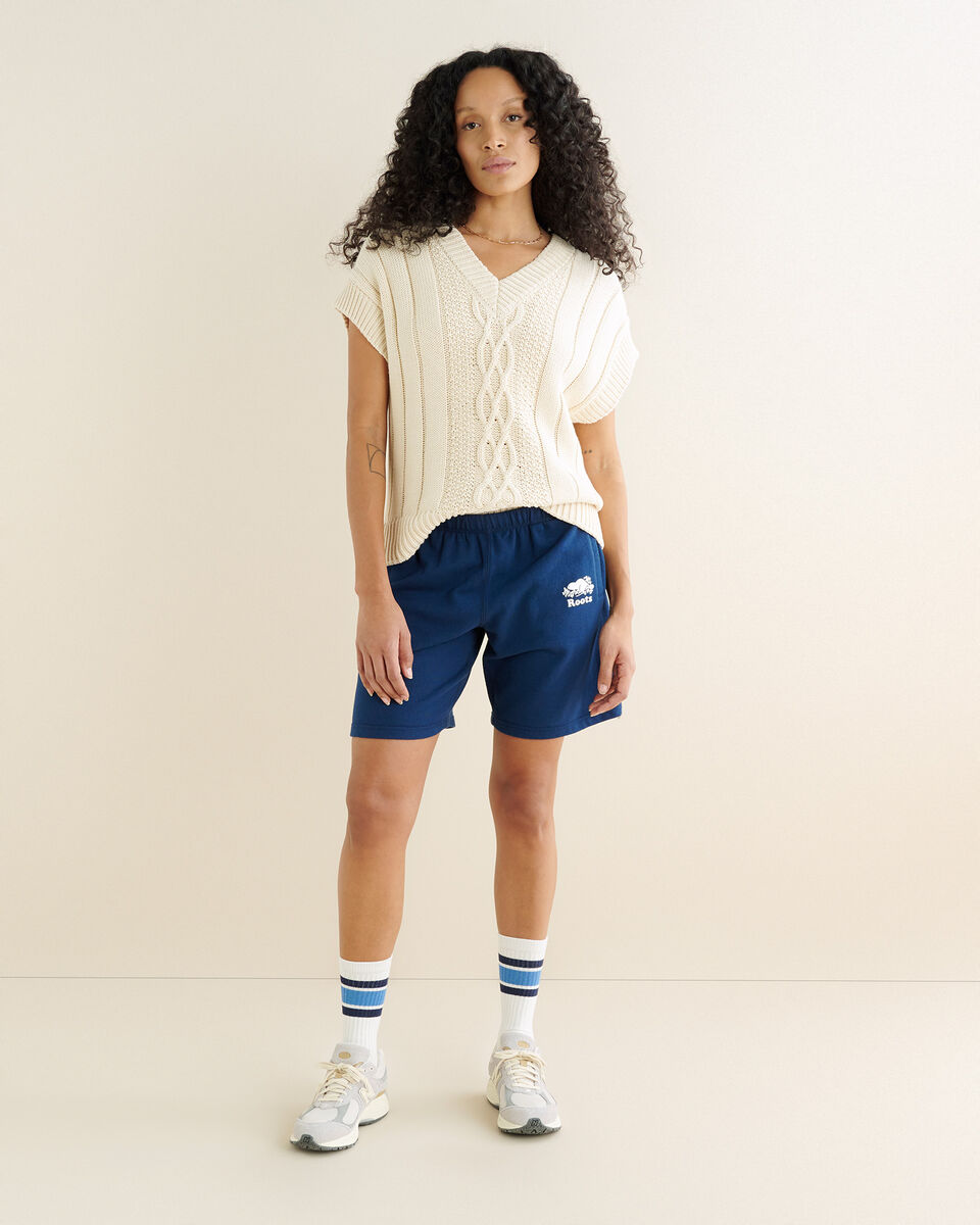 Short original long en molleton de coton bio 6 po