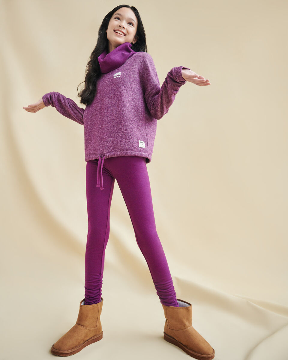 Legging douillet froncé pour filles
