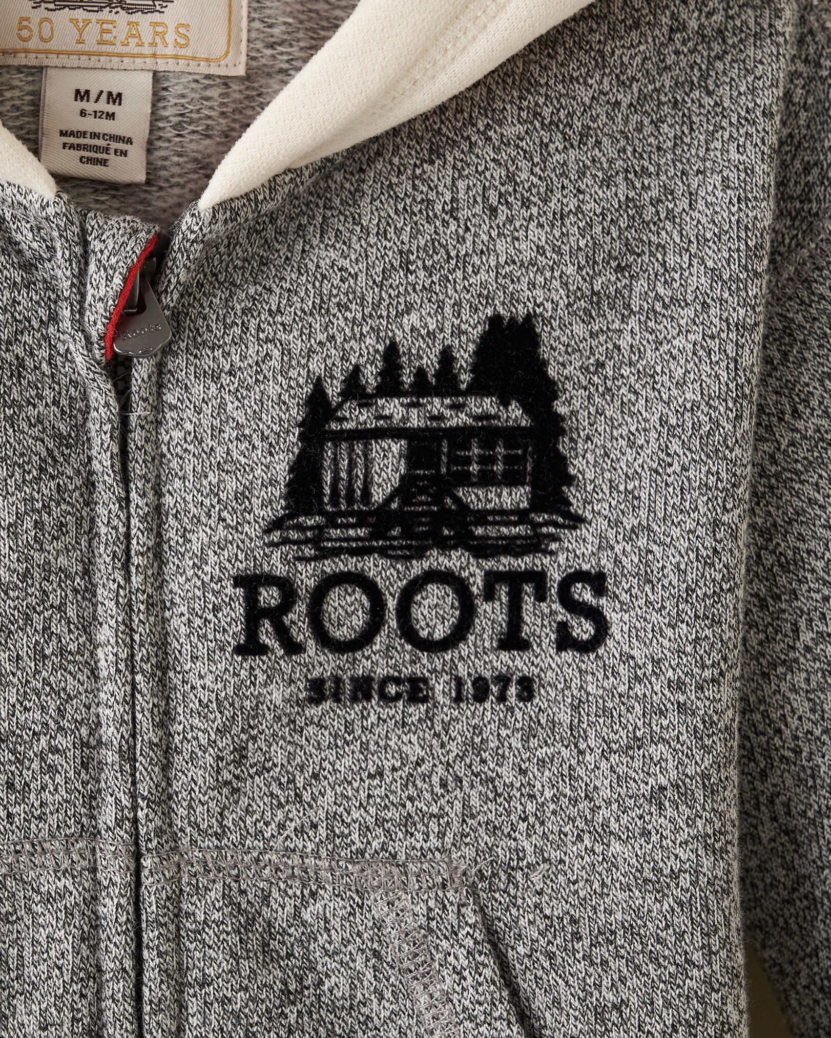 Baby Cabin Full Zip Hoodie Sweatshirts and Hoodies Roots