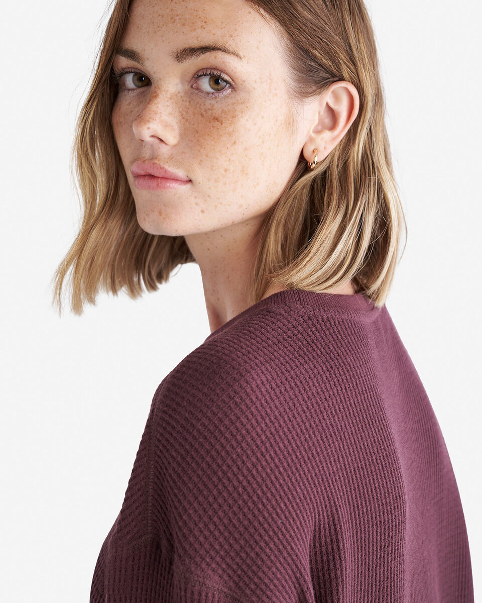 Waffle Long Sleeve Top