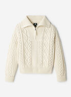 Cable Knit Quarter Zip Sweater
