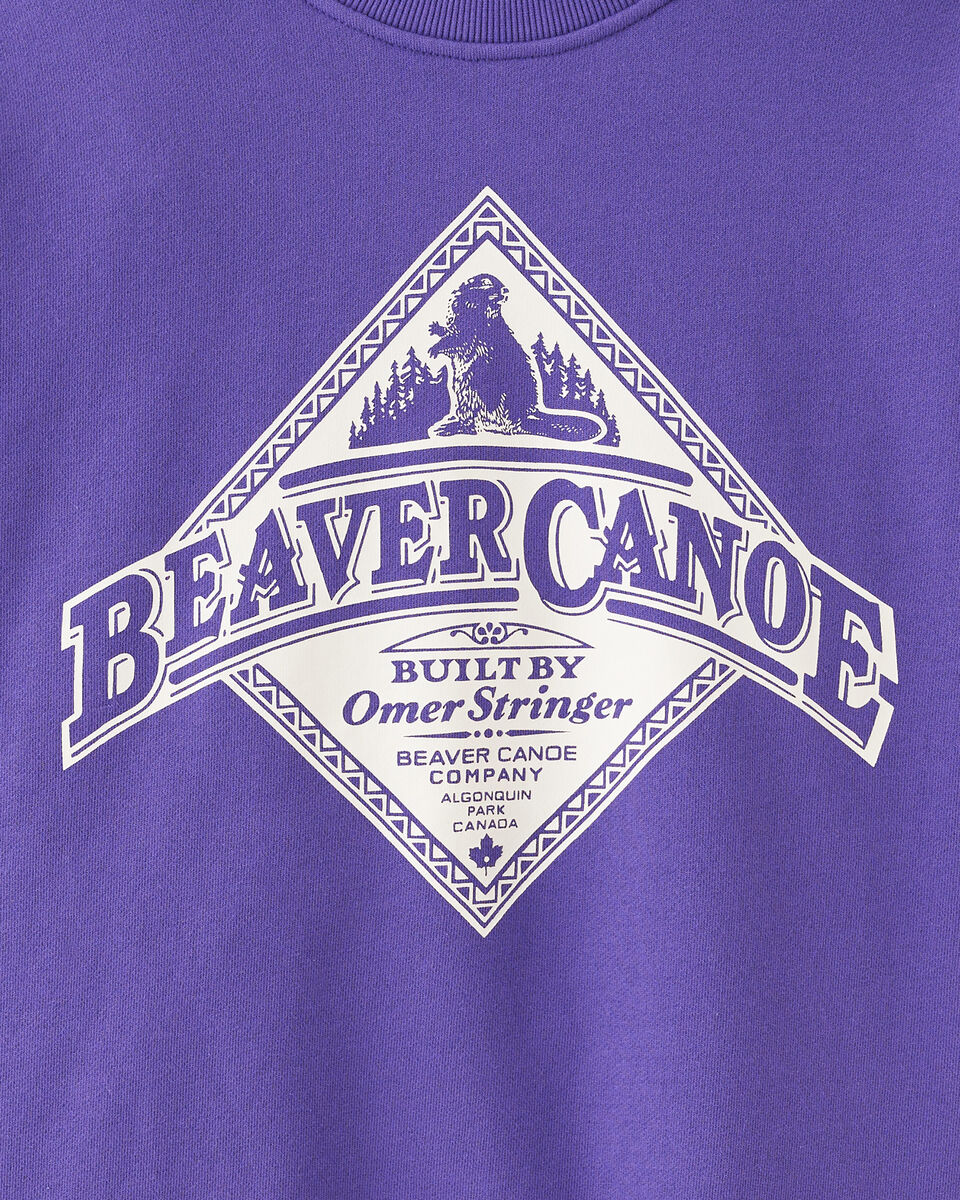 Chandail à col rond décontracté non genré Beaver Canoe