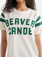 Womens Beaver Canoe Colour Block T-Shirt