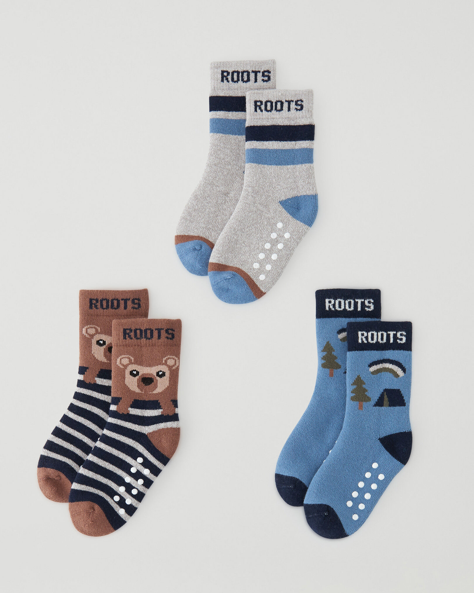 Toddler Character Sock 3 Pack Accessories Roots