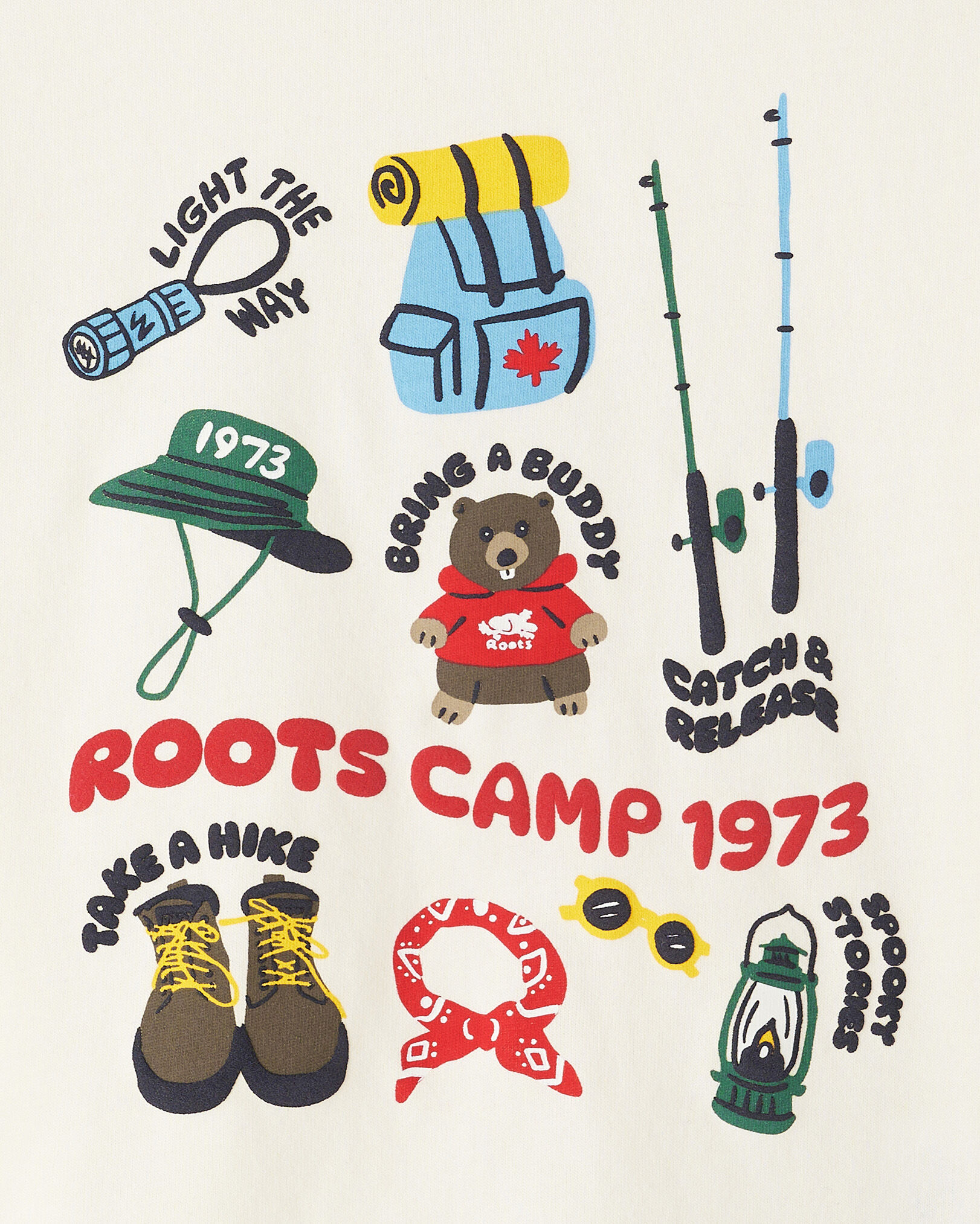 T-shirt Camp phosphorescent pour tout-petit