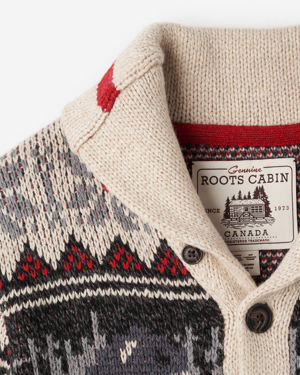 Cardigan-ch&acirc;le Cabane &agrave; motifs Fair Isle