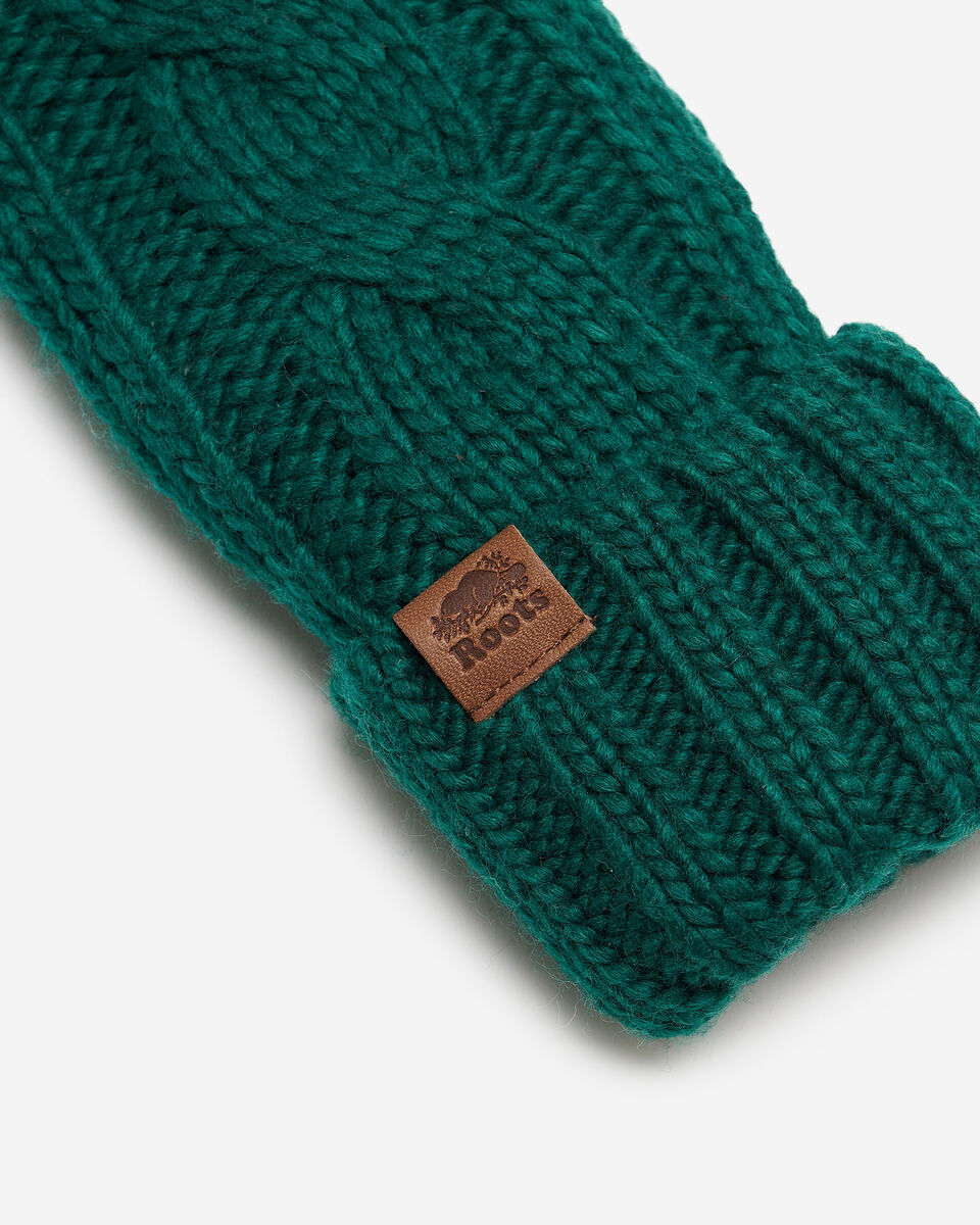 Mitaines en tricot torsad&eacute; Olivia pour adulte