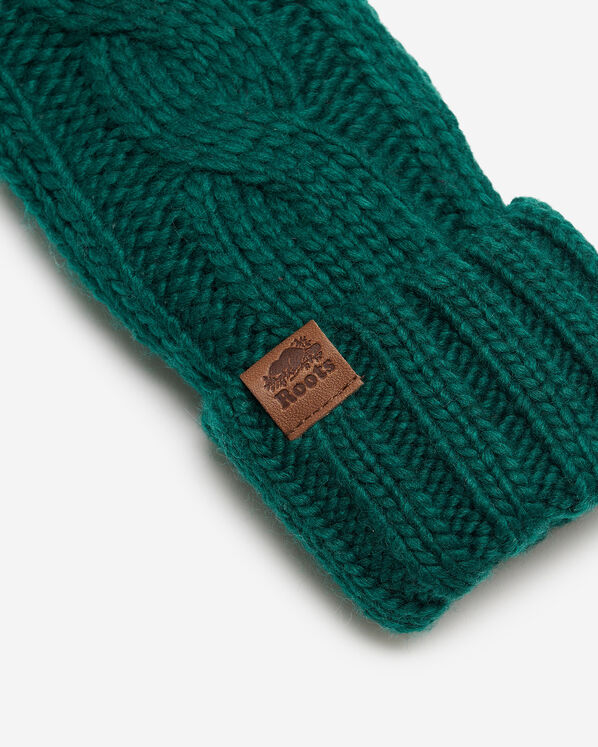 Mitaines en tricot torsad&eacute; Olivia pour adulte