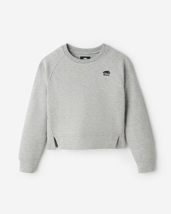 Chandail &agrave; col rond Interlock Recover pour filles