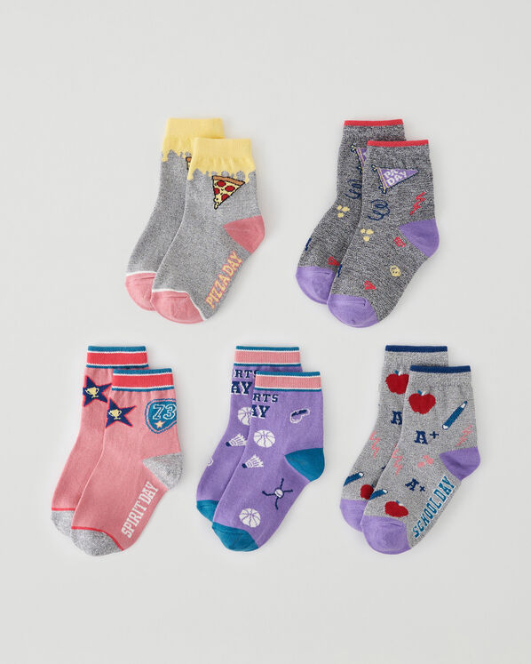 Kid School Days Sock 5 Pack