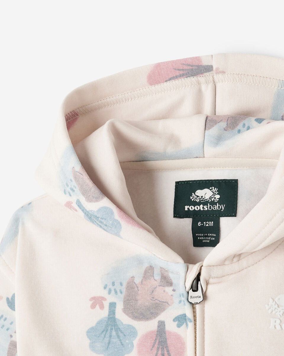 Chandail ourson douillet &agrave; capuchon et glissi&egrave;re pour b&eacute;b&eacute;s