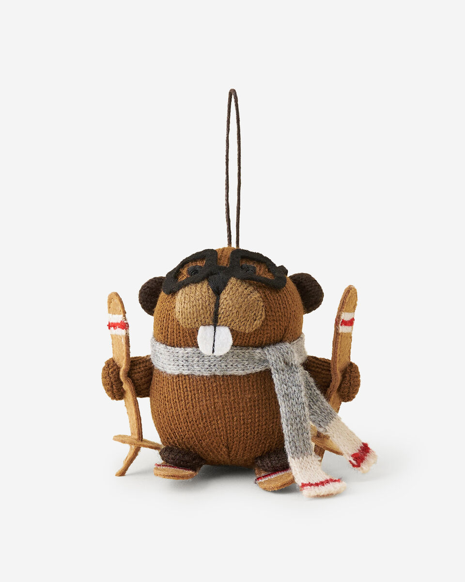 Ornement Castor skieur