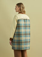 Moon Plaid A-Line Varsity Jacket