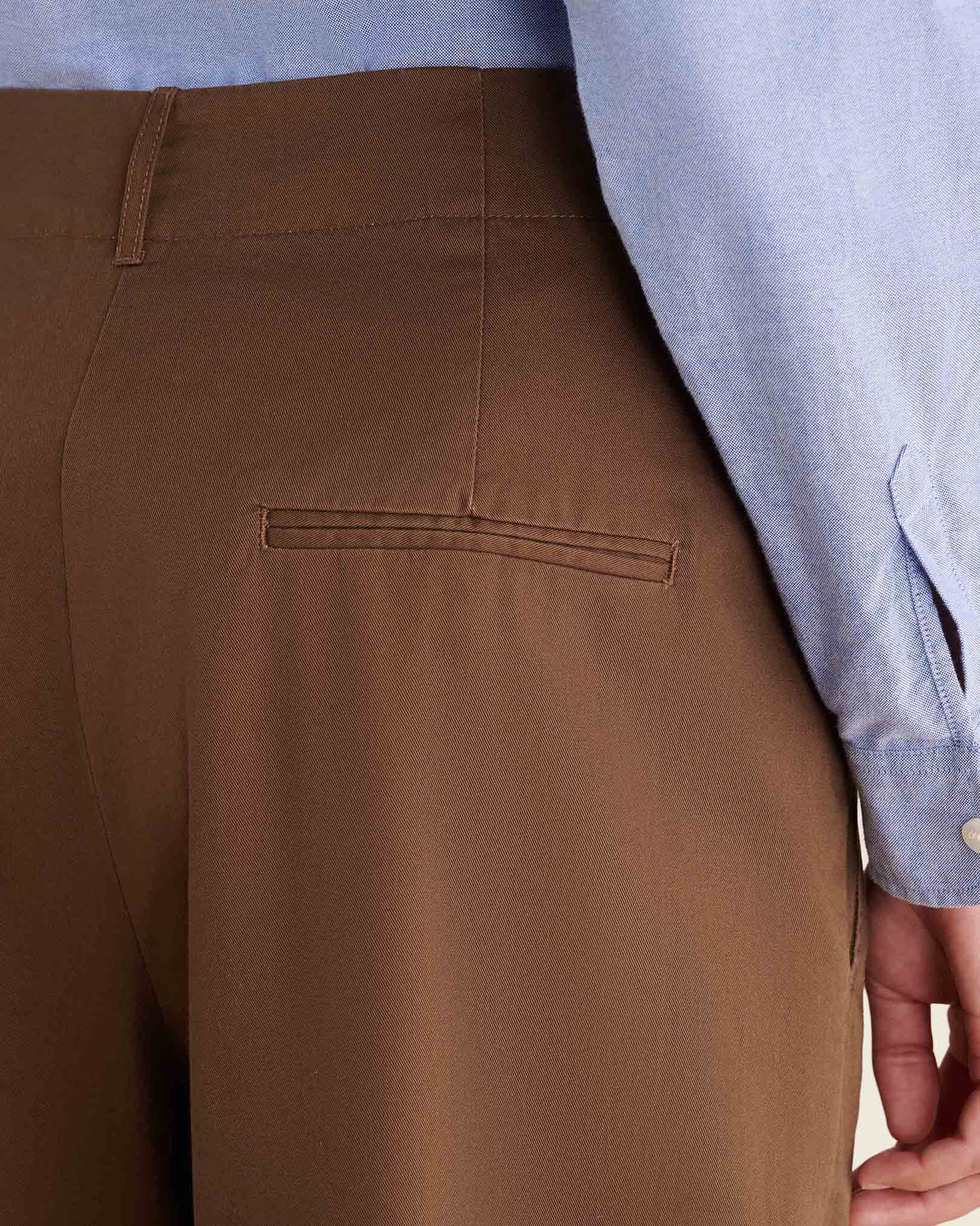 Pantalon à plis