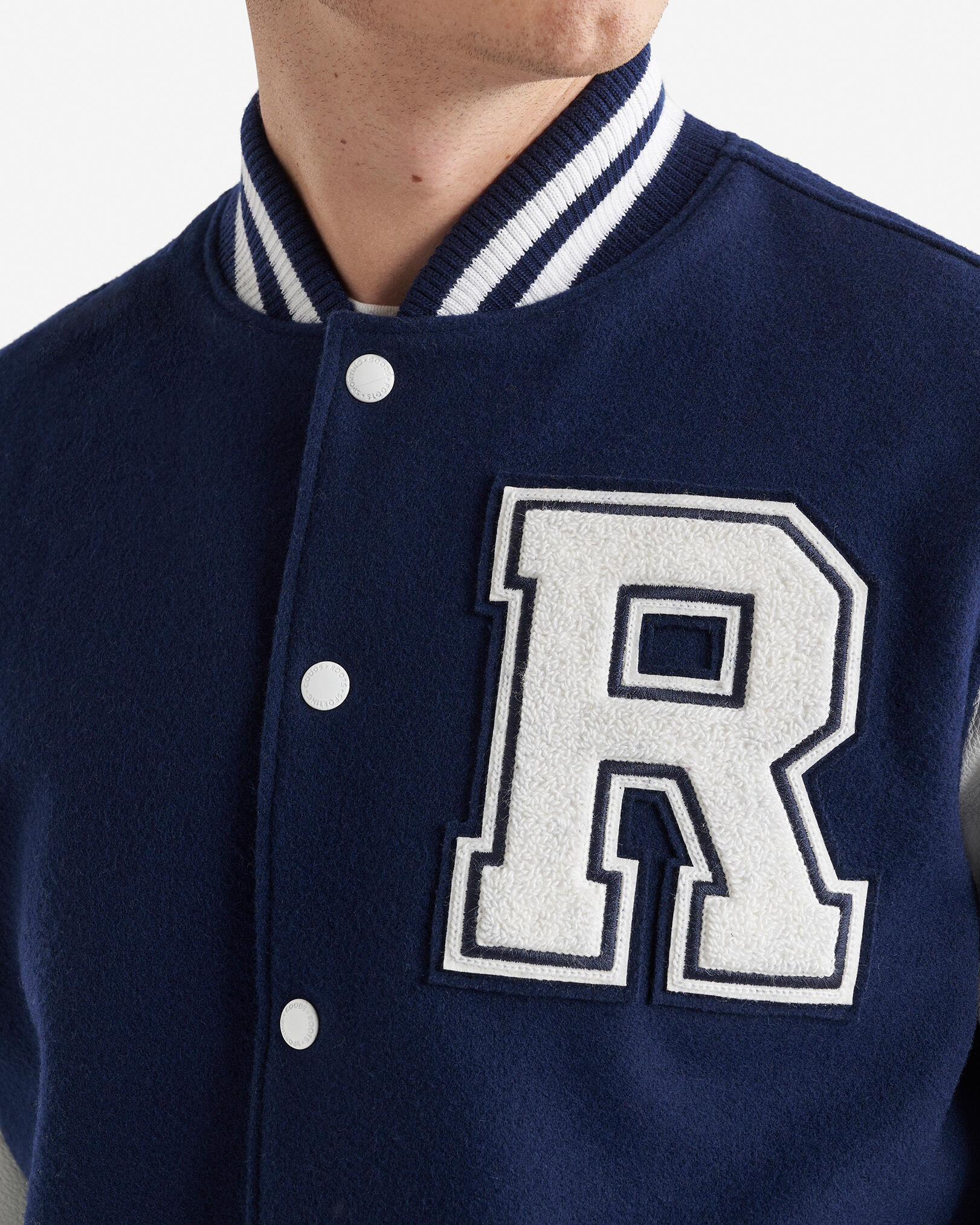 Blouson universitaire rétro pour homme