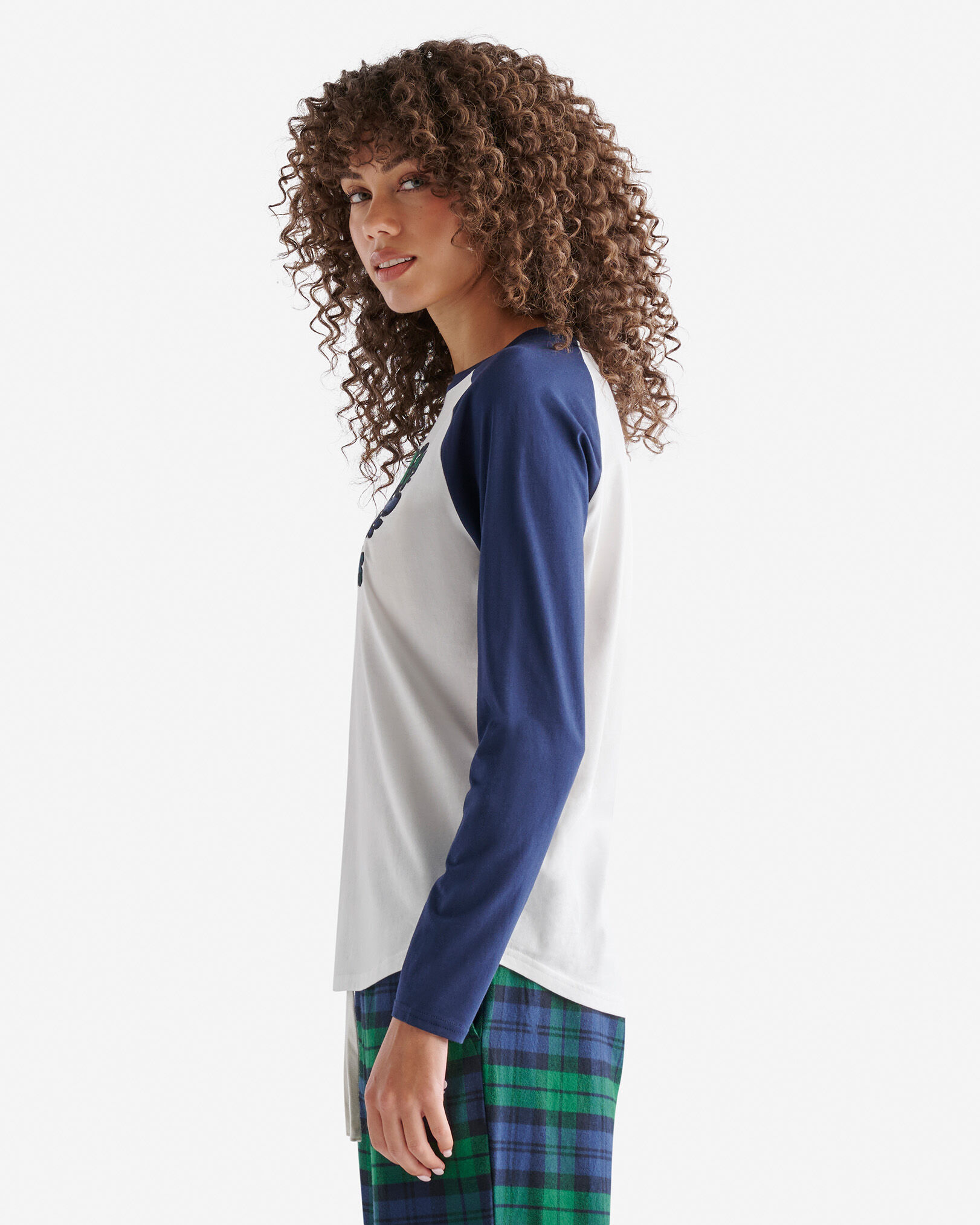 Womens Inglenook Plaid Long Sleeve T-shirt