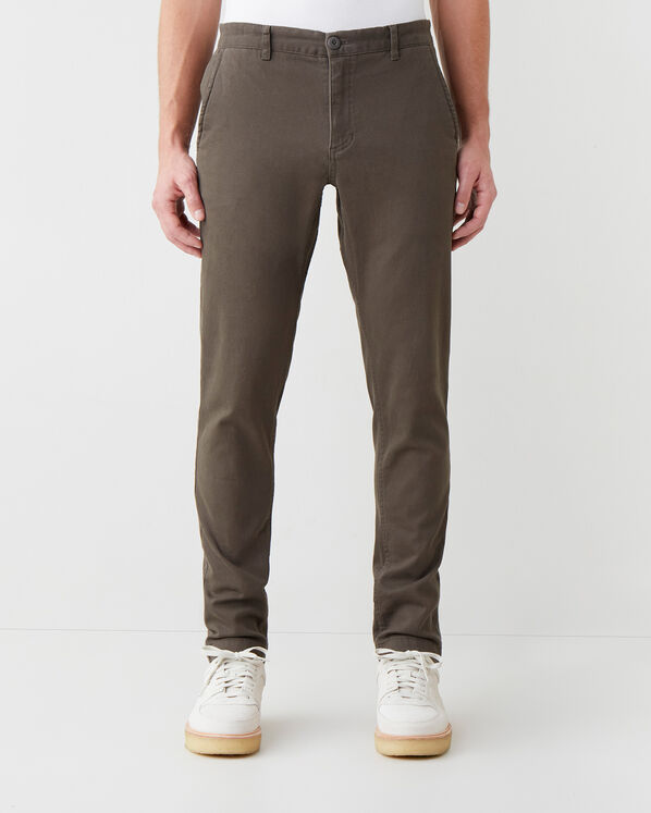 Pantalon extensible coupe ajustée en tissu boutonneux Park