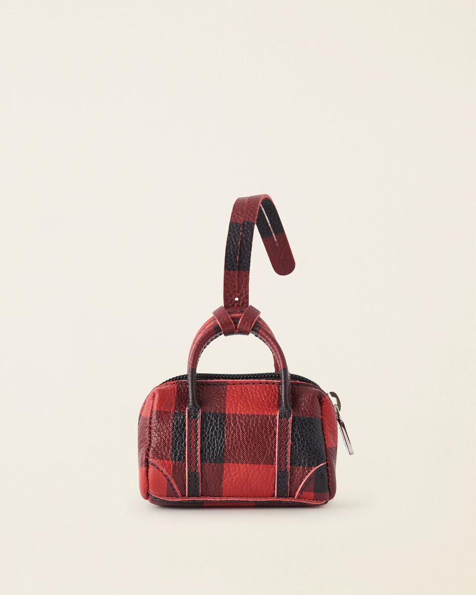 Upcycle Banff Bag Charm Cervino Park Plaid