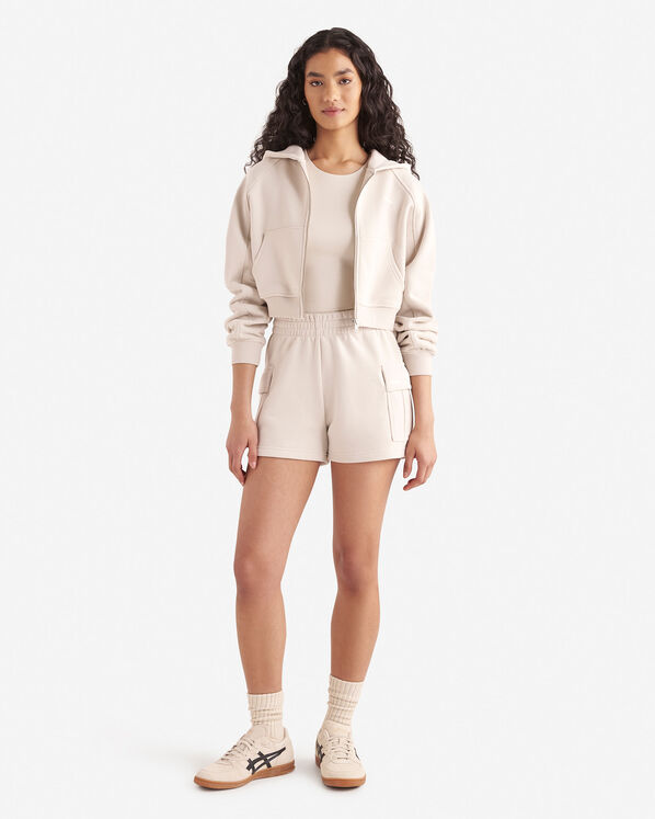 Summer Cloud Cropped Full Zip Hoodie