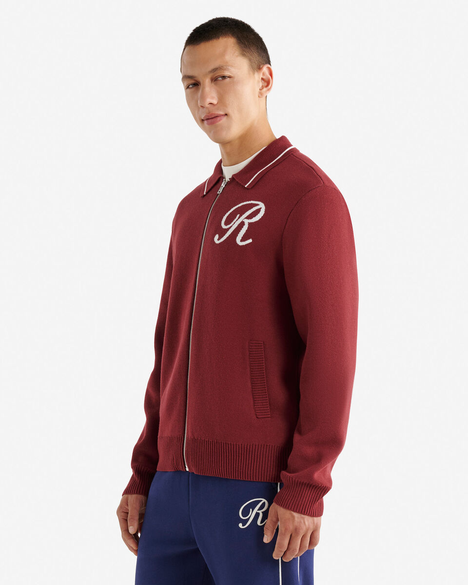 Robson Jacquard Zip Cardigan
